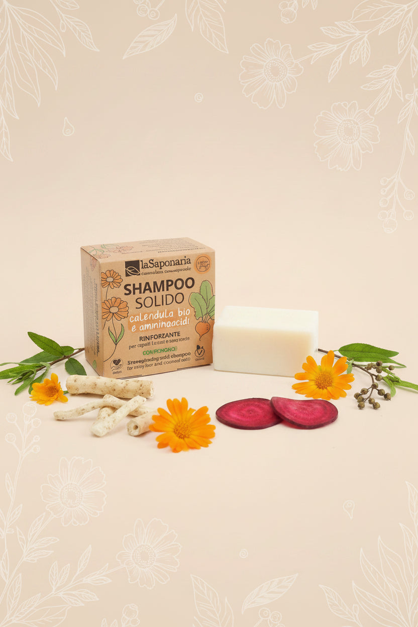 Shampoo solido rinforzante