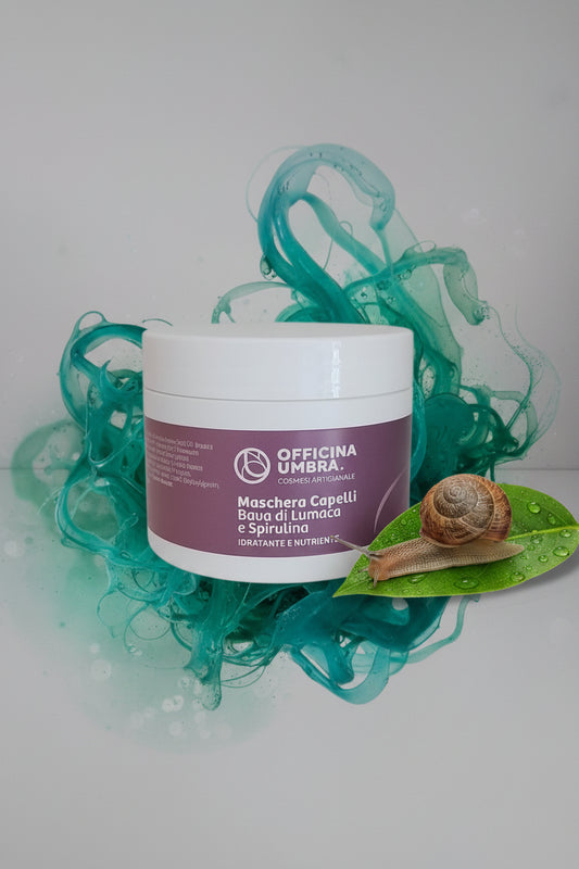 Maschera per capelli alla bava di lum...