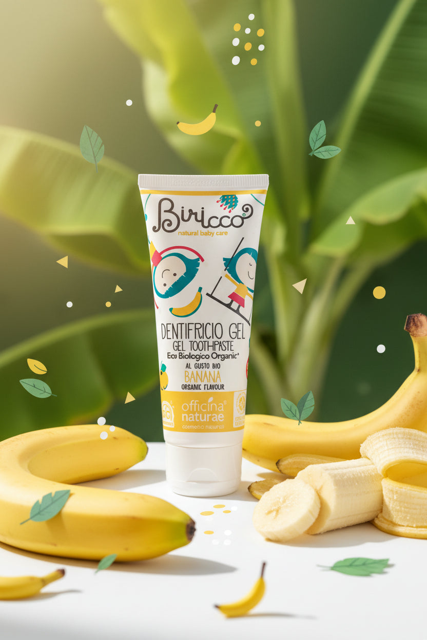 Dentifricio gel bimbi gusto banana
