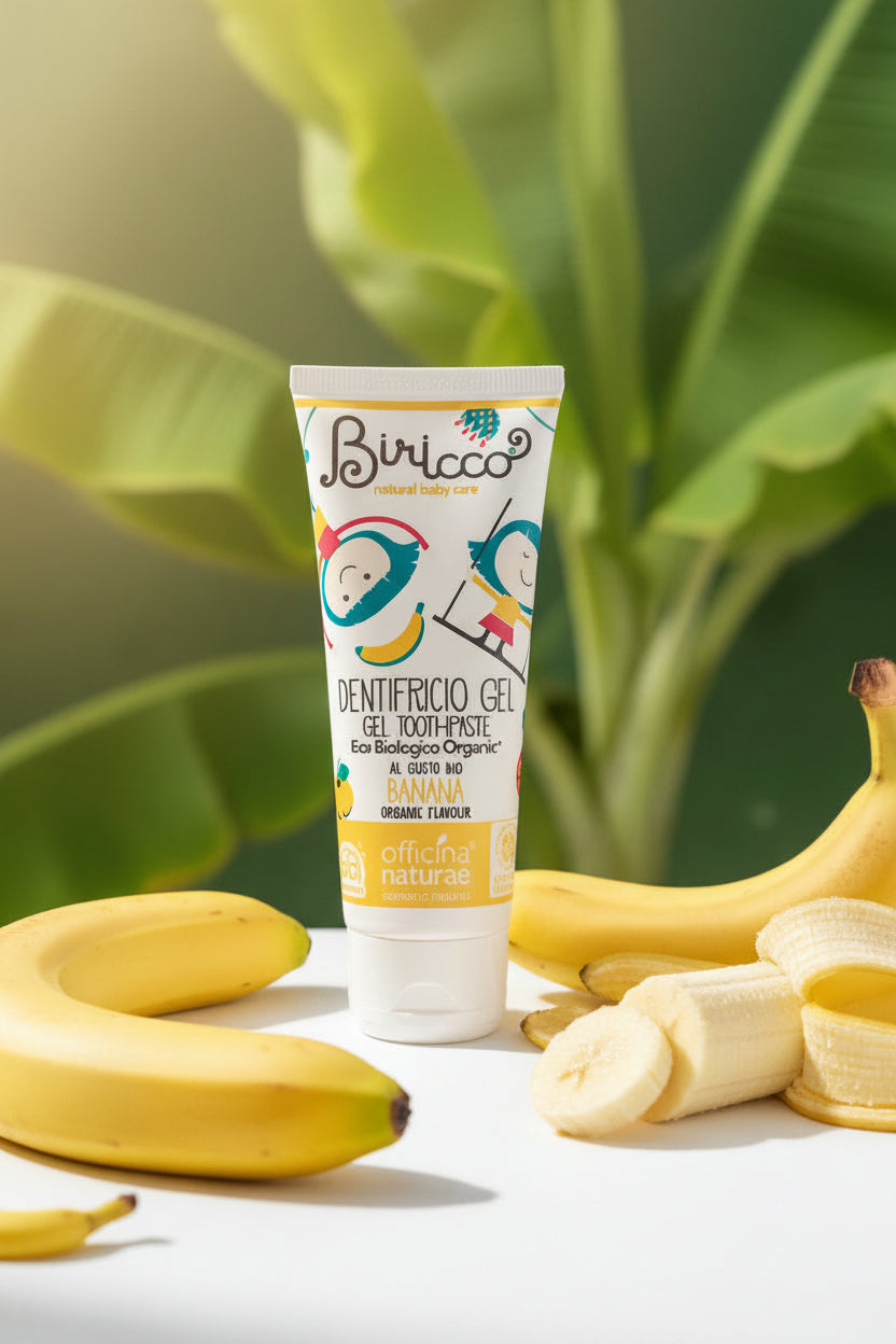 Dentifricio gel bimbi gusto banana