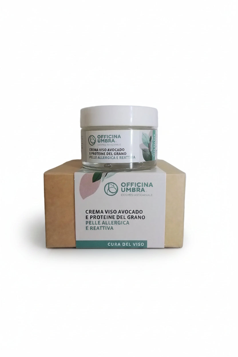 Crema viso pelle allergica e reattiva
