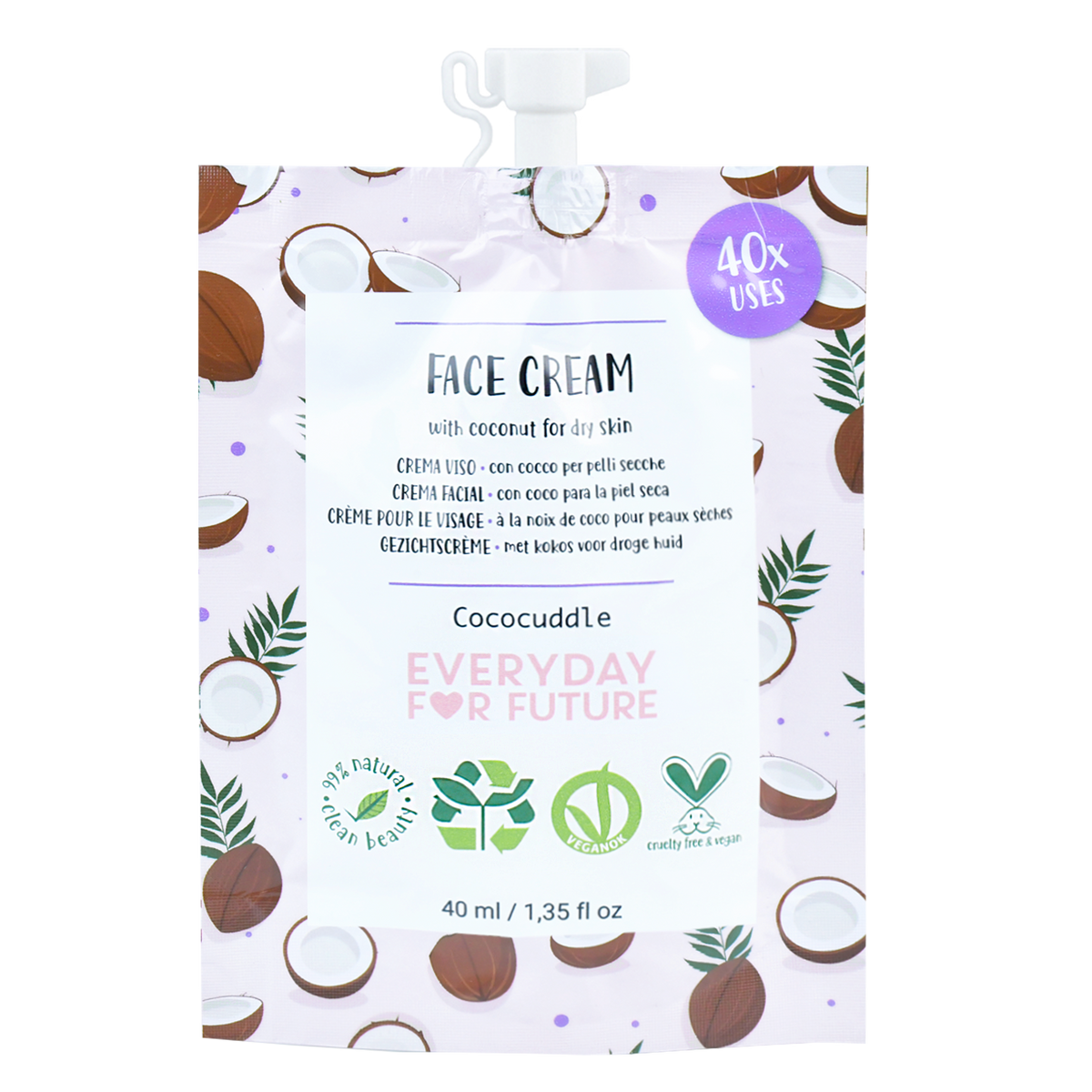 Crema Viso Emolliente con Olio di Cocco