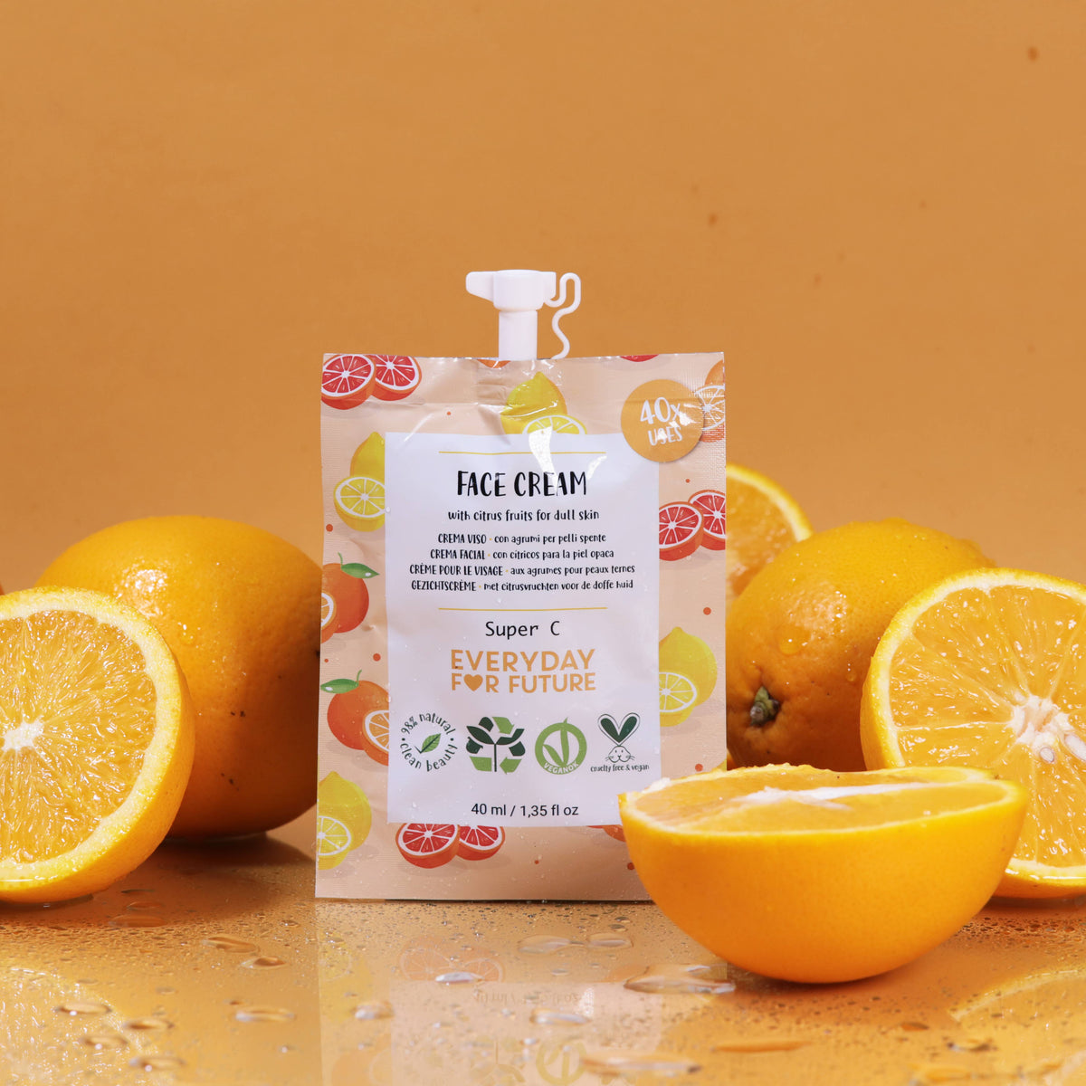 Crema Viso Illuminante con Estratto di Arancia e Lime