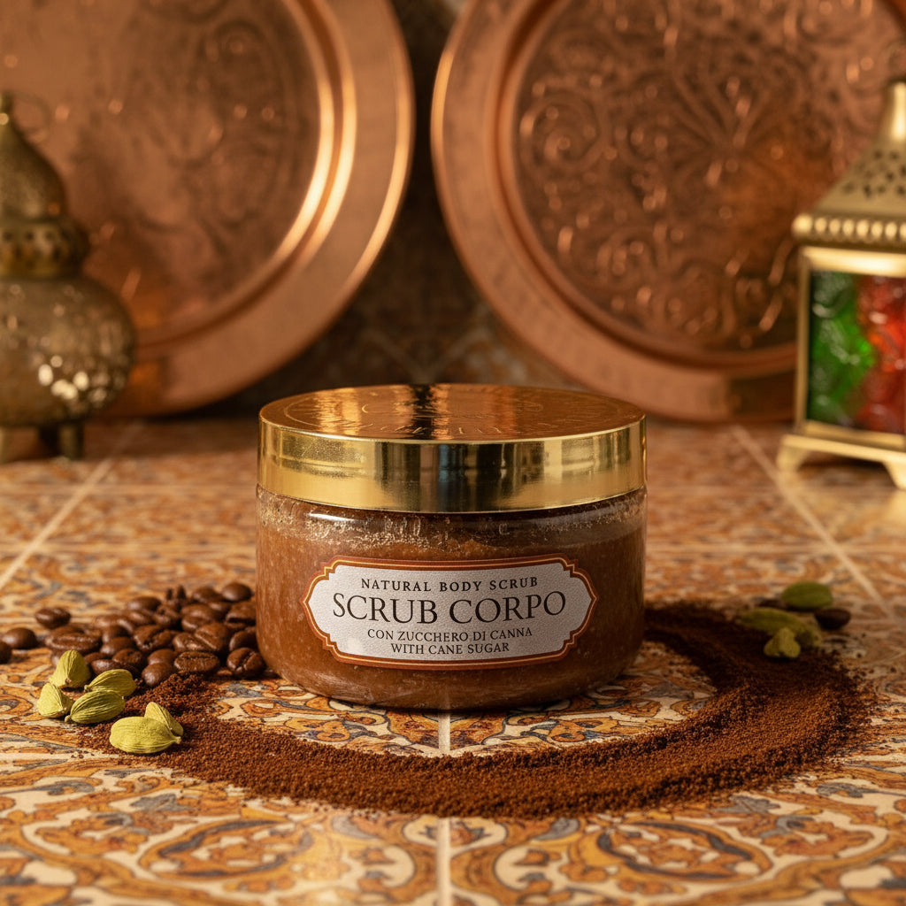 Scrub corpo caffè e cardamomo