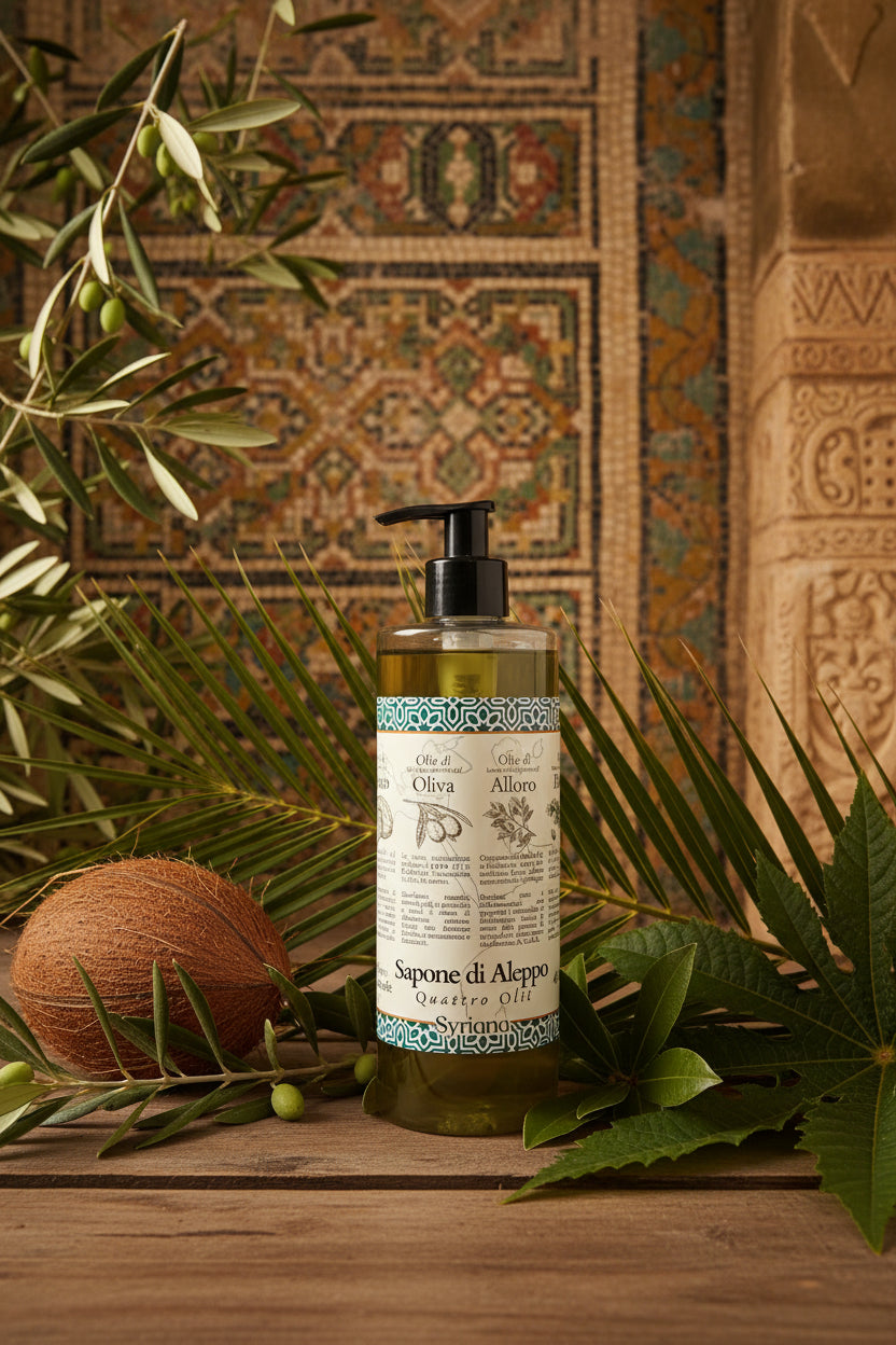 Sapone di Aleppo liquido