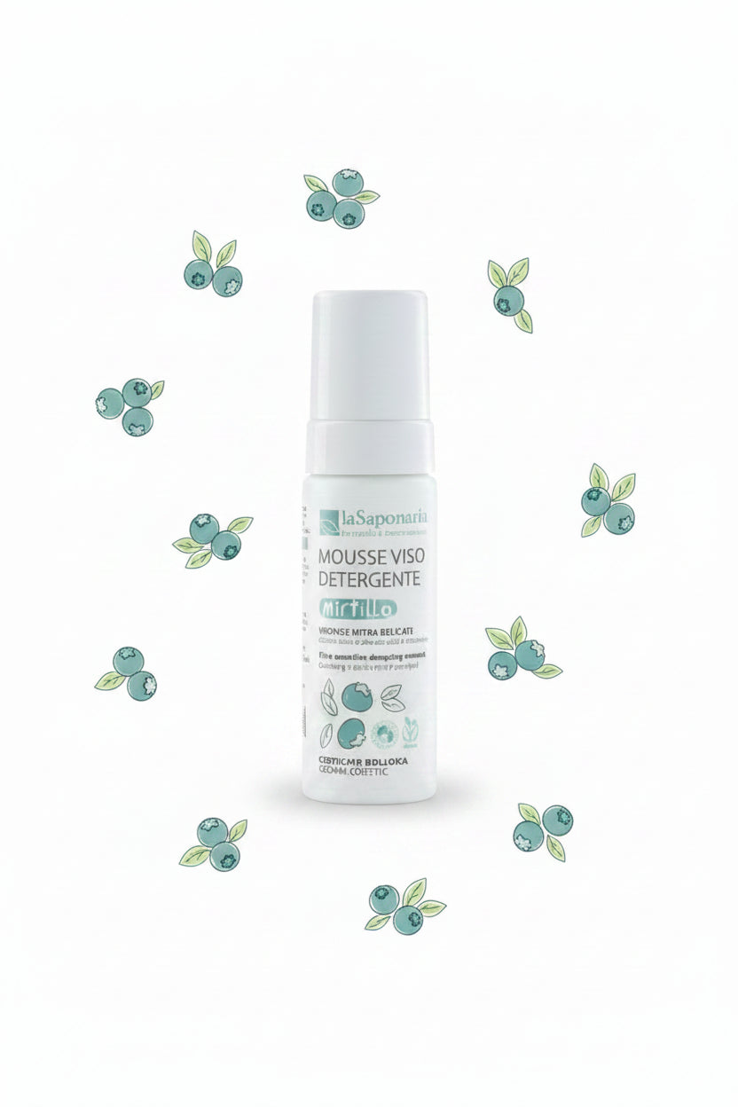 Mousse detergente viso Mirtilla
