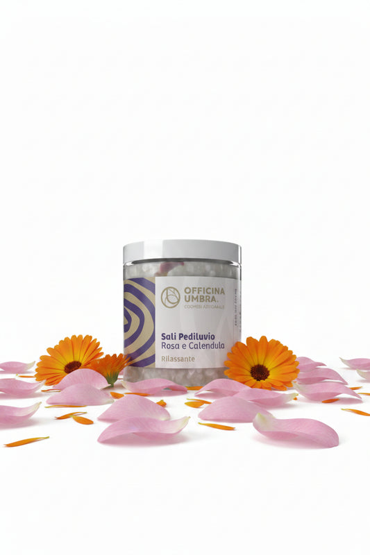 Sali pediluvio rosa e calendula