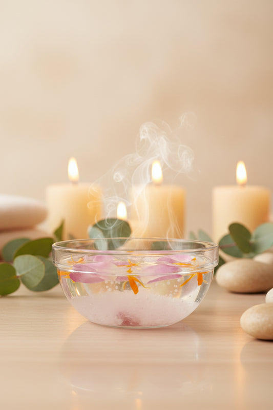 Sali pediluvio rosa e calendula
