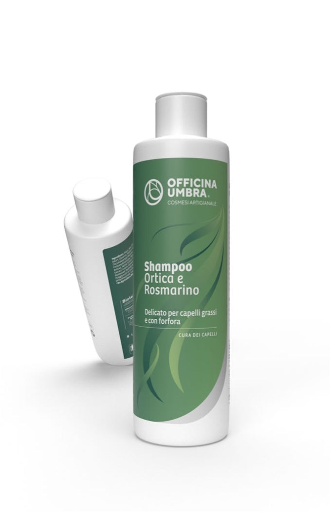 Shampoo antiforfora ortica e rosmarino per capelli grassi