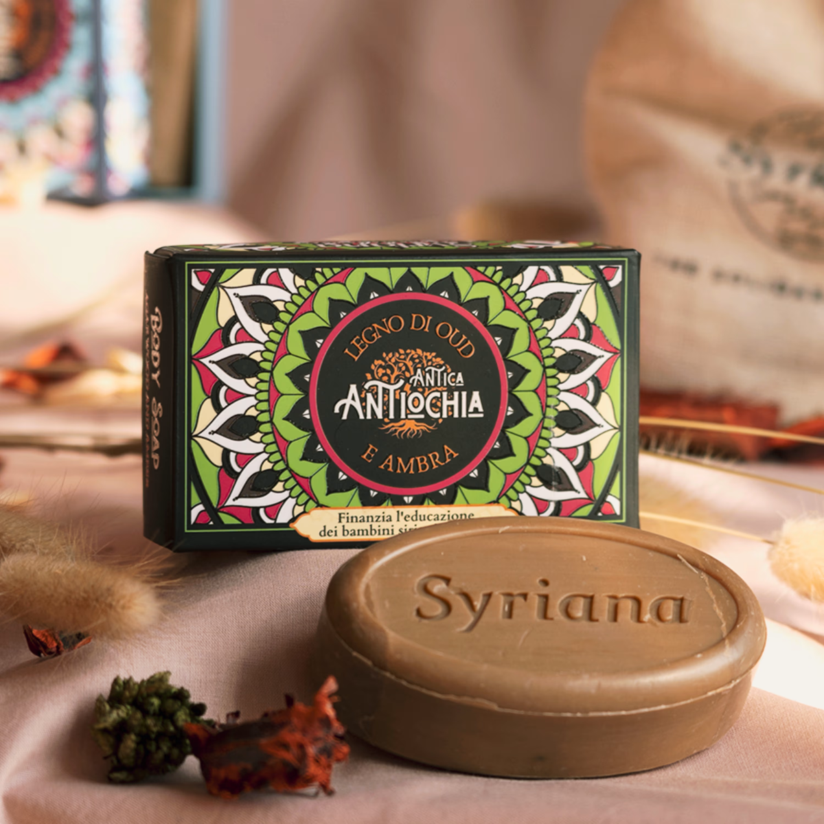 Sapone di Aleppo profumato Antiochia (oud e ambra)