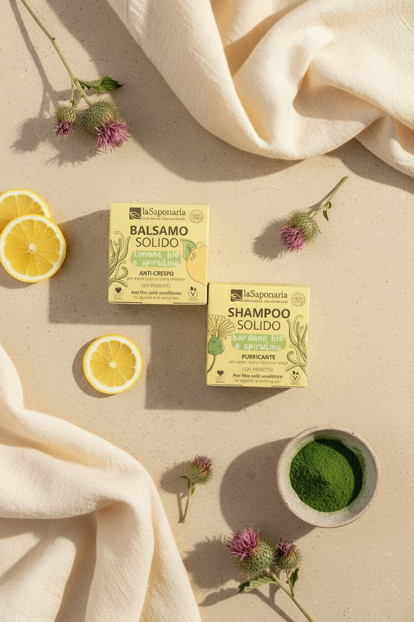 Set Shampoo E Balsamo Solidi laSaponaria